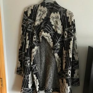 Lucky brand Aztec coatigan open sweater